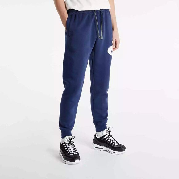 Nike Blue Sweatpants with White Logo - Picture 2 of 4